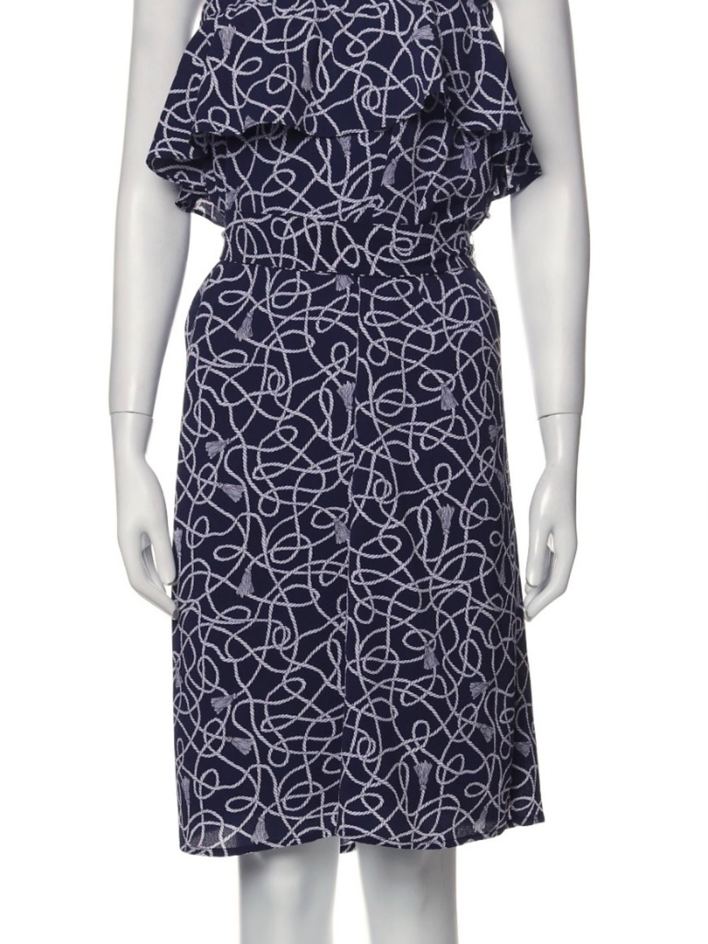 Michael Kors Strapless Nautical Rope Dress XL